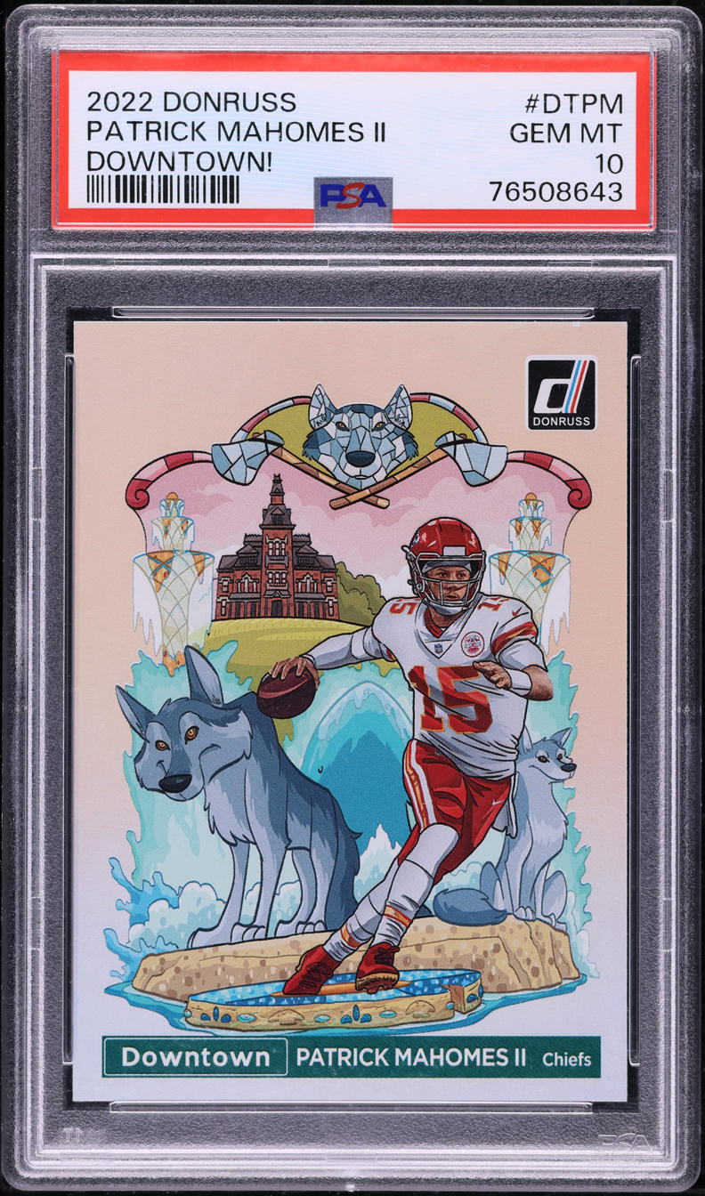 2022 Donruss Downtown Patrick Mahomes II #DT-PM PSA 10 GEM MINT