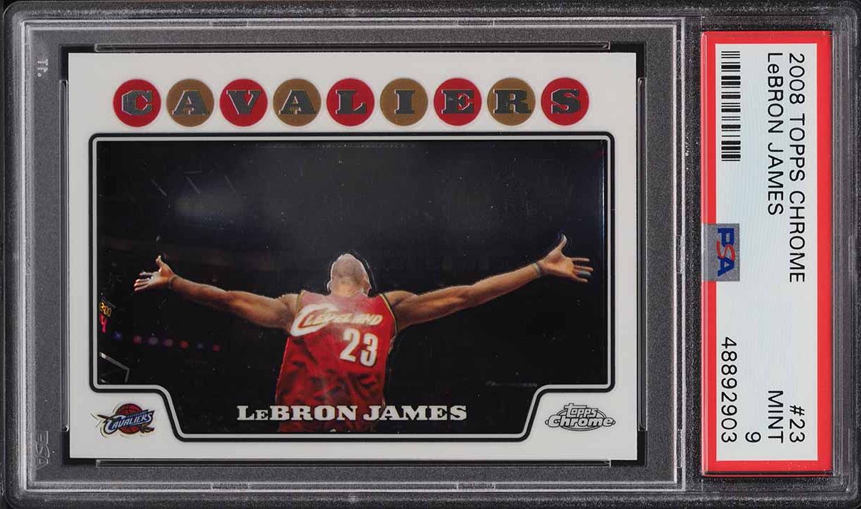 2008 Topps Chrome LeBron James #23 PSA 9 MINT