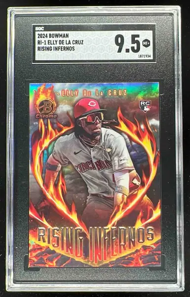 2024 Bowman Rising Infernos #RI-1 Elly De La Cruz RC SGC 9.5