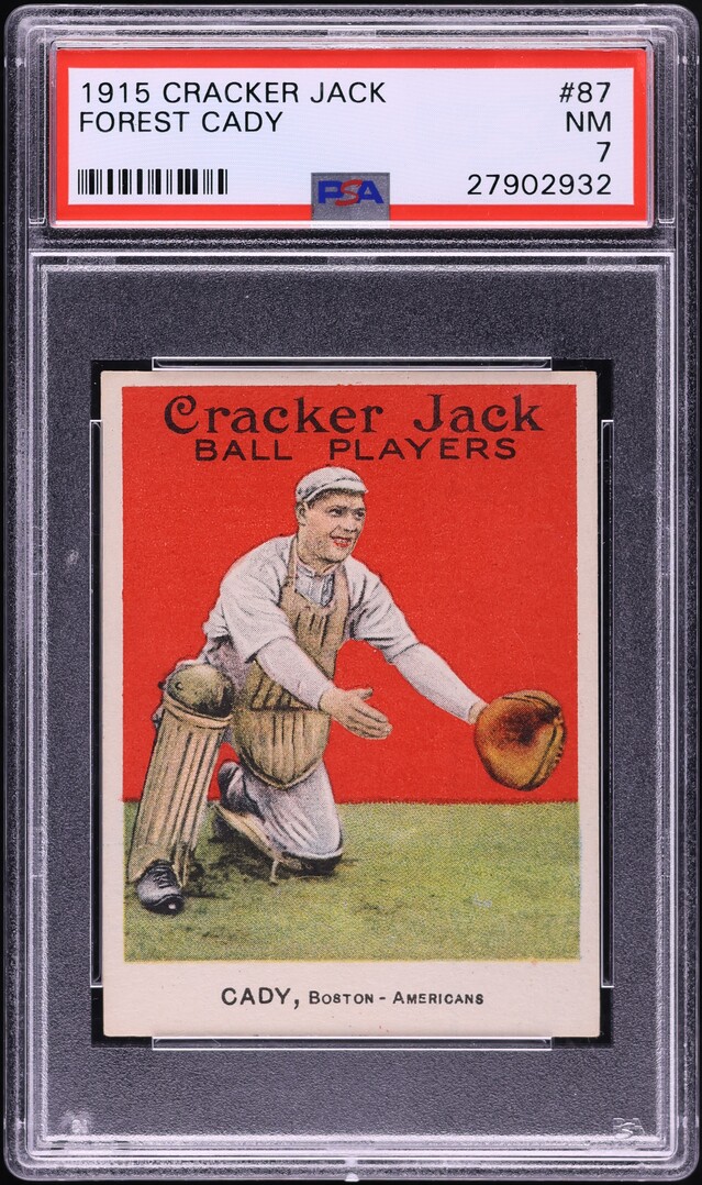 1915 Cracker Jack Forest Hick Cady #87 PSA 7 NRMT