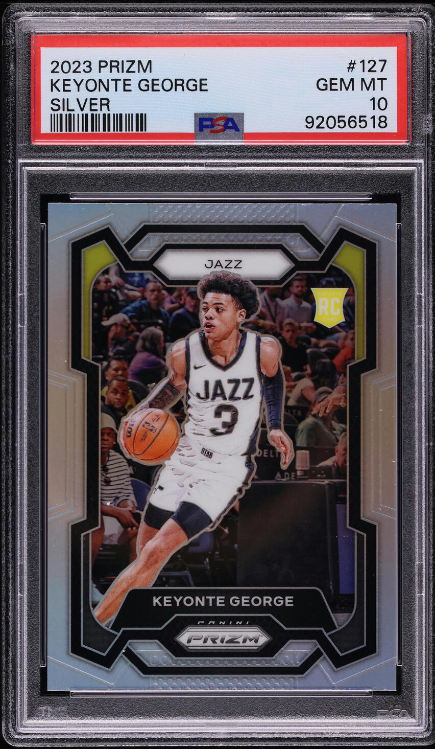2023 Panini Prizm Silver Keyonte George ROOKIE #127 PSA 10 GEM MINT
