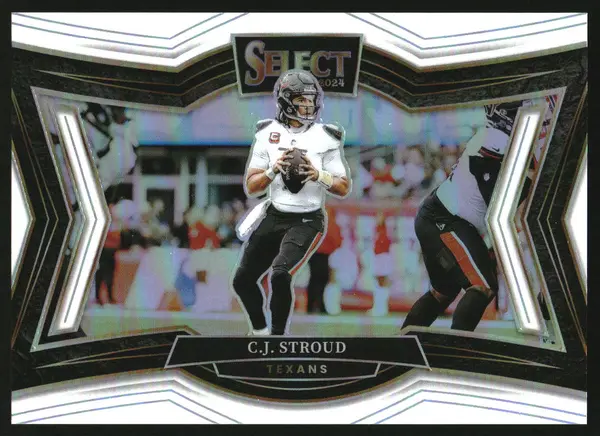 2024 Panini Select Field White Prizm #460 C.J. Stroud /35