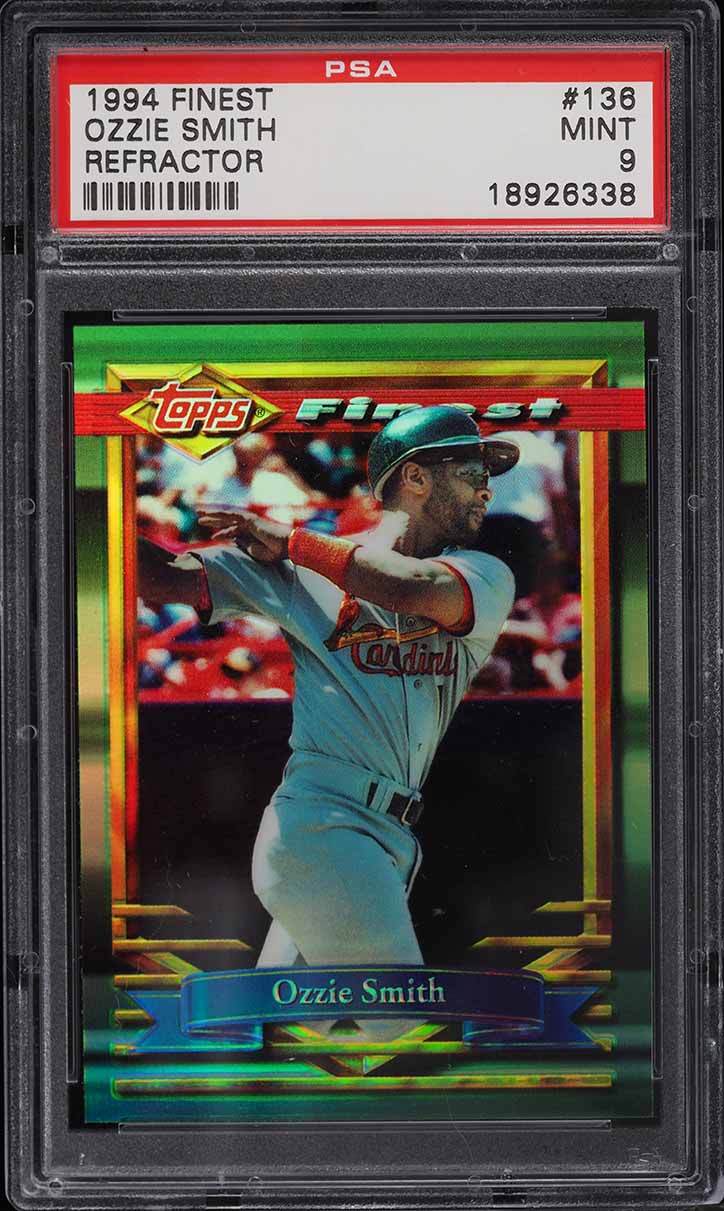 1994 Finest Refractor Ozzie Smith #136 PSA 9 MINT