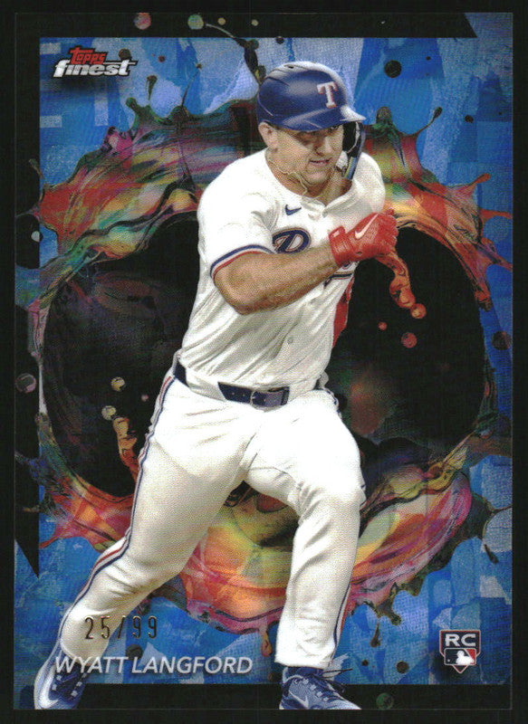 2024 Topps Finest Blue Refractor #226 Wyatt Langford RC /99