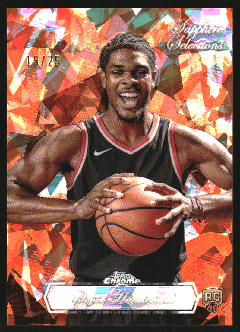 2023-24 Topps Chrome Sapphire Selections Orange #SS3 Scoot Henderson RC /25