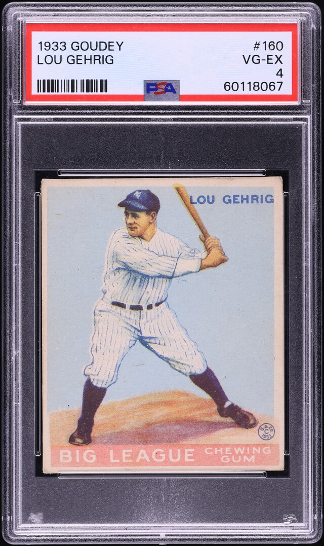 1933 Goudey Lou Gehrig #160 PSA 4 VGEX
