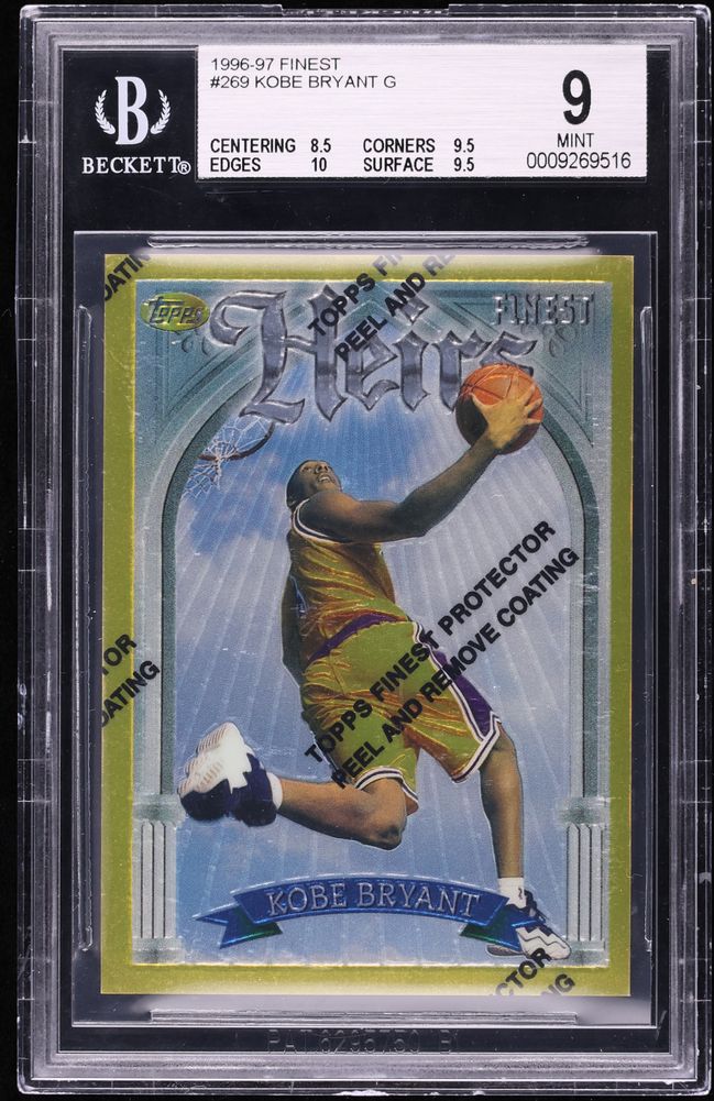 Kobe Bryant 1996 Topps Finest #269 Gold - Base (with Coating
