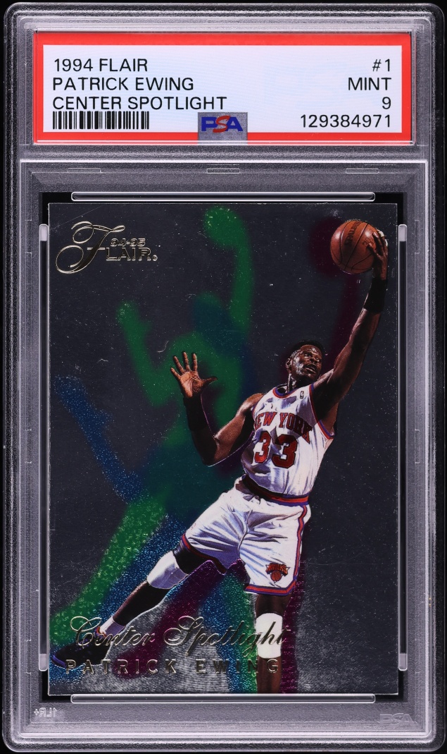 1994 Flair Center Spotlight Patrick Ewing #1 PSA 9 MINT