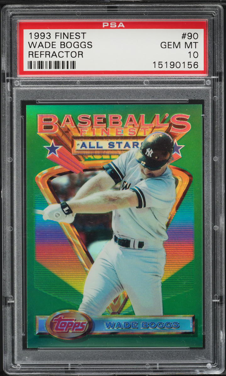 1993 Finest Refractor Wade Boggs #90 PSA 10 GEM MINT