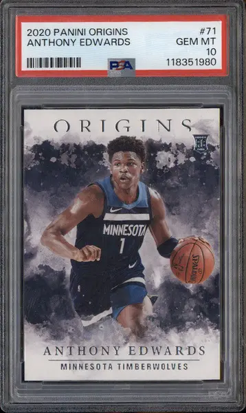 2020-21 Panini Origins #71 Anthony Edwards RC PSA 10