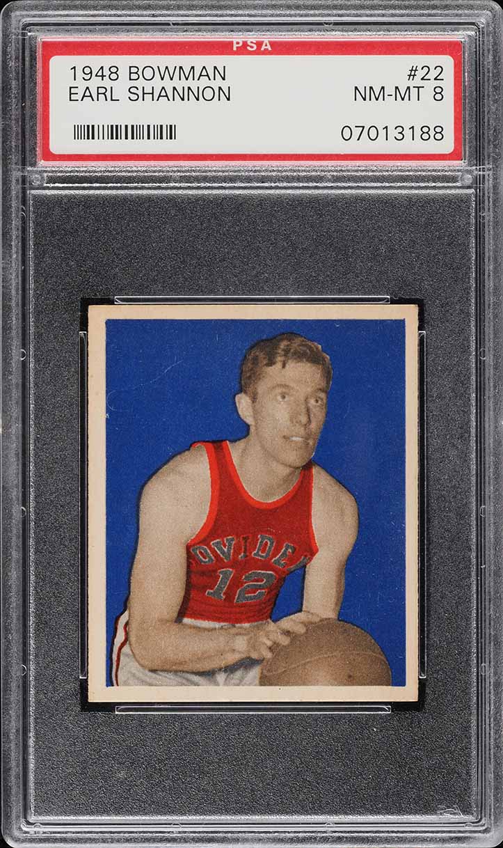 1948 Bowman Basketball Earl Shannon #22 PSA 8 NM-MT