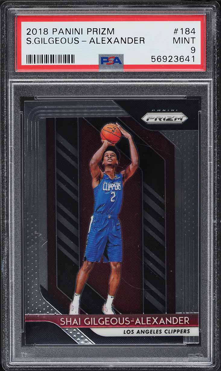 2018 Panini Prizm Shai Gilgeous-Alexander ROOKIE #184 PSA 9 MINT