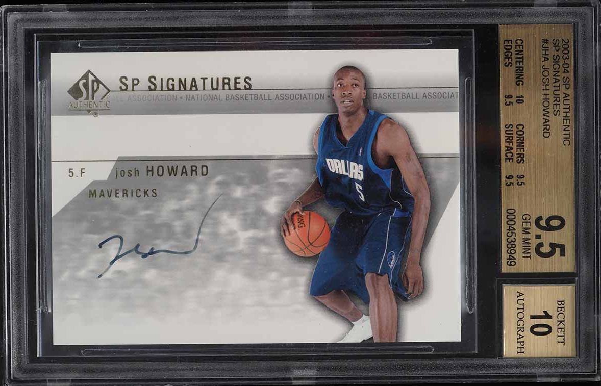 Josh Howard #JH 2004-05 Fleer Showcase Basketball Signatures Patches