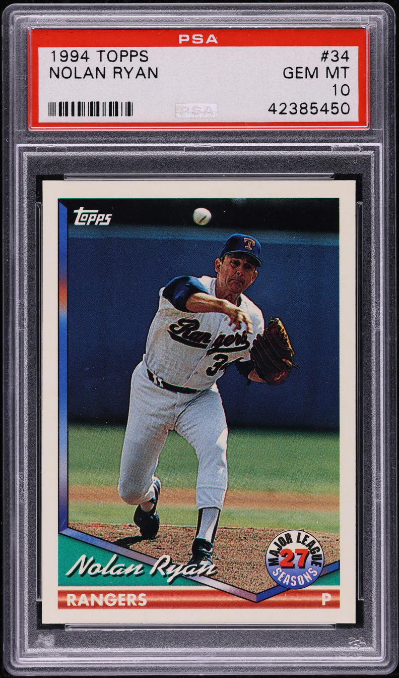 1994 Topps Nolan Ryan #34 PSA 10 GEM MINT