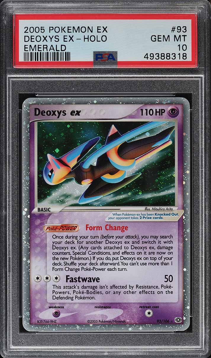 2005 Pokemon EX Emerald Holo Deoxys ex #93 PSA 10 GEM MINT