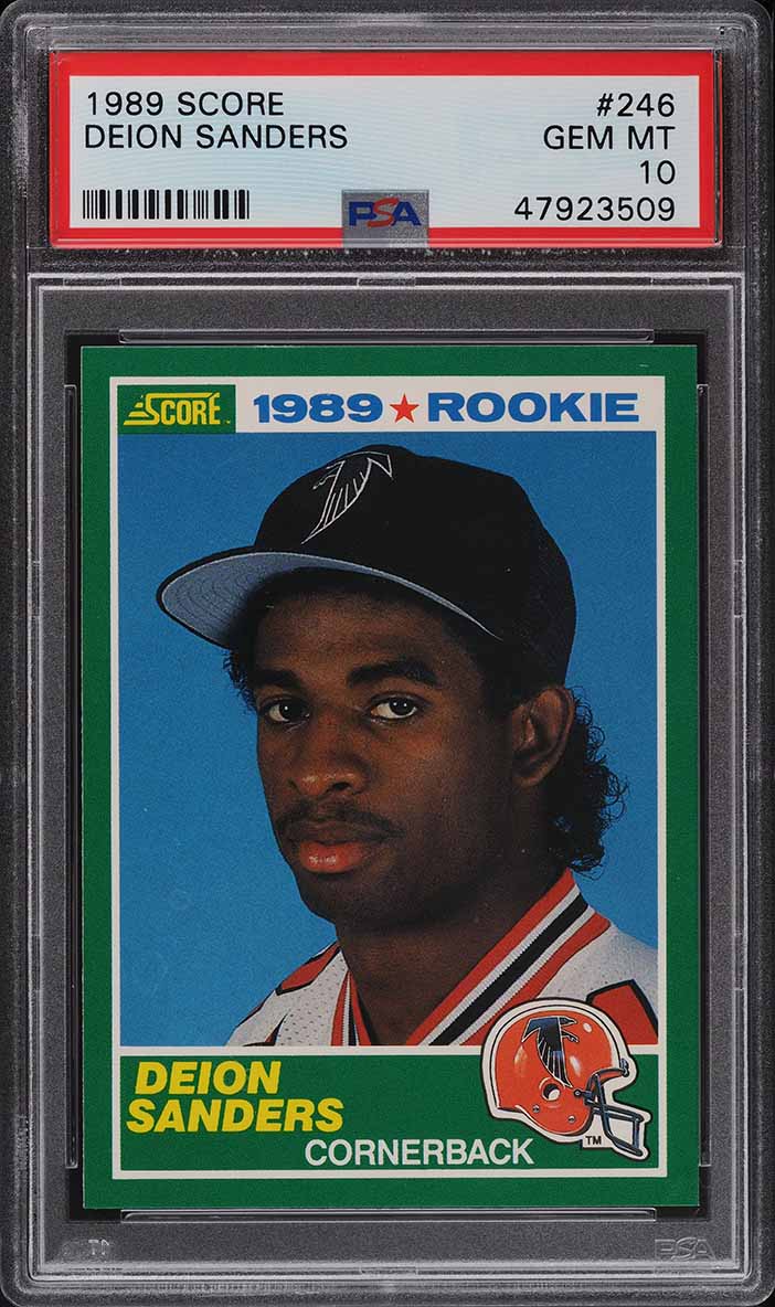 1989 Score Football Deion Sanders ROOKIE #246 PSA 10 GEM MINT