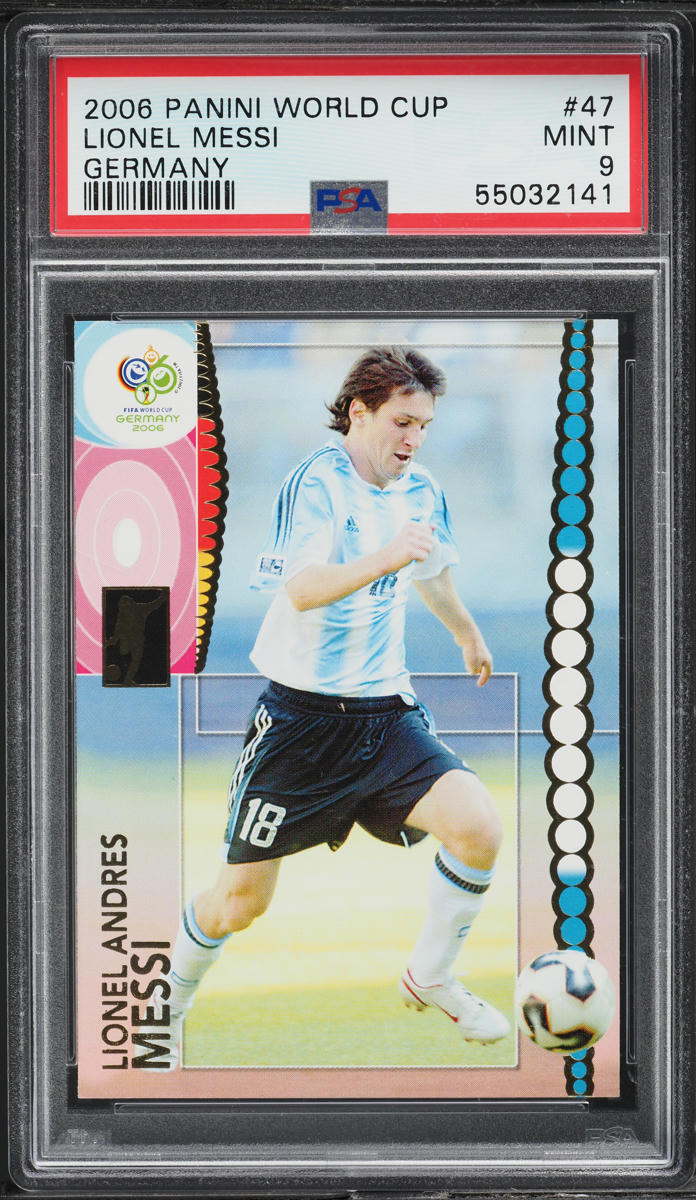 2006 Panini World Cup Germany Lionel Messi #47 PSA 9 MINT