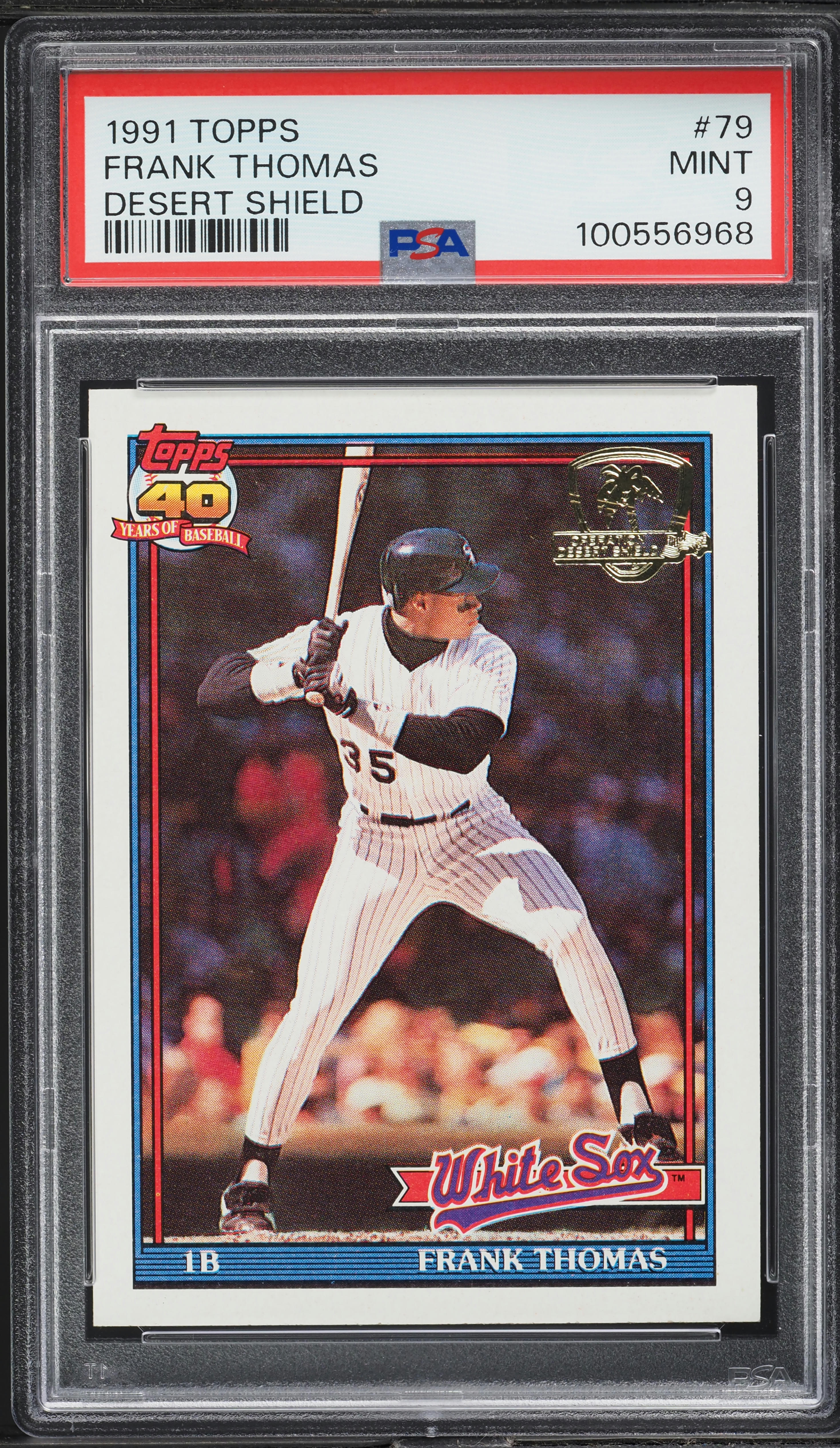 1991 Topps Desert Shield Frank Thomas #79 PSA 9 MINT
