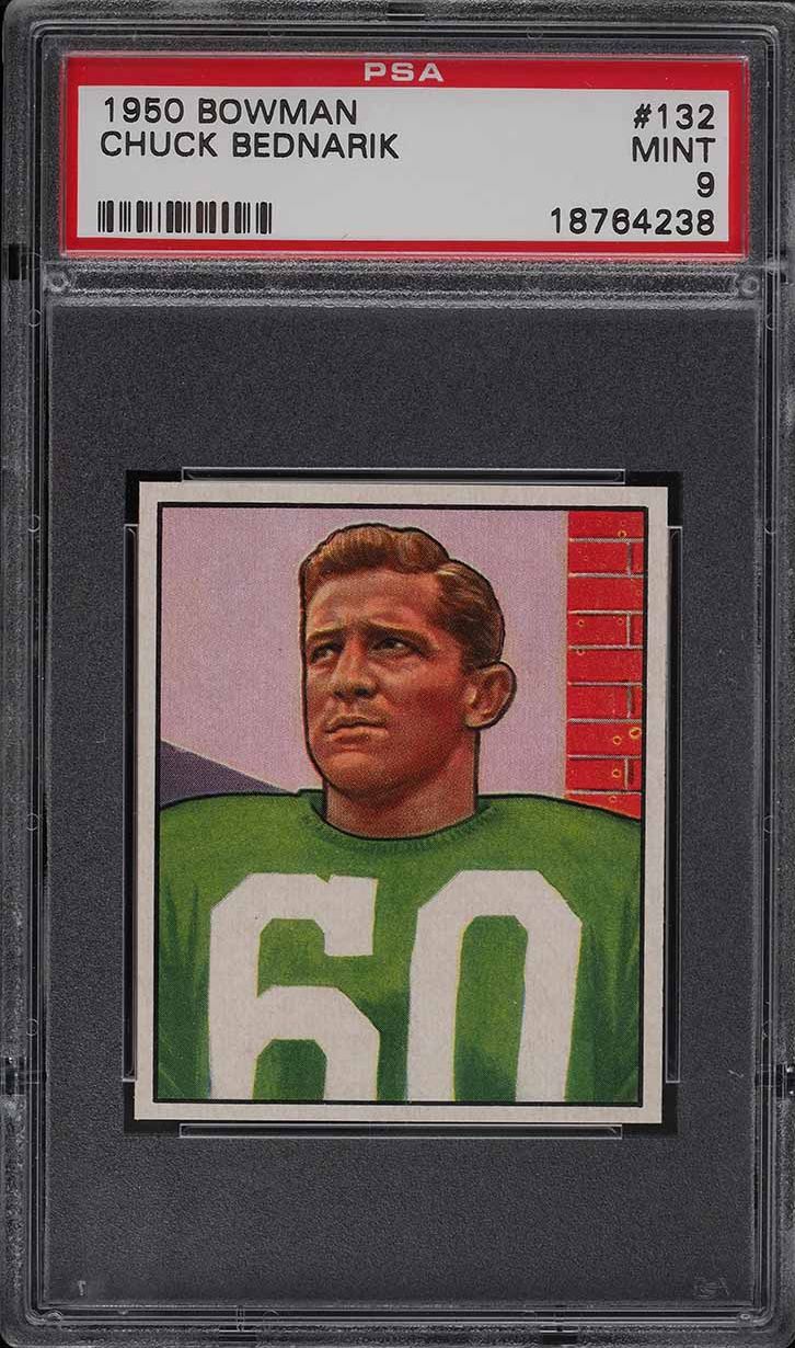 1950 Bowman Football Chuck Bednarik #132 PSA 9 MINT