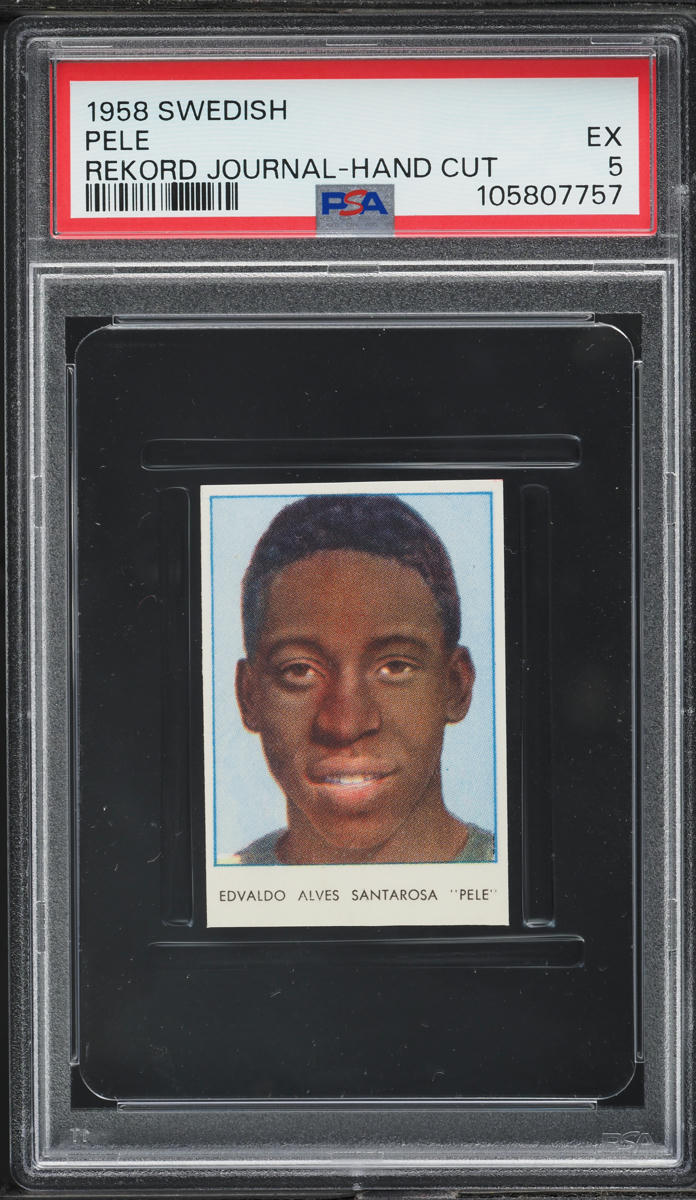 1958 Swedish Rekord Journal Pele ROOKIE PSA 5 EX