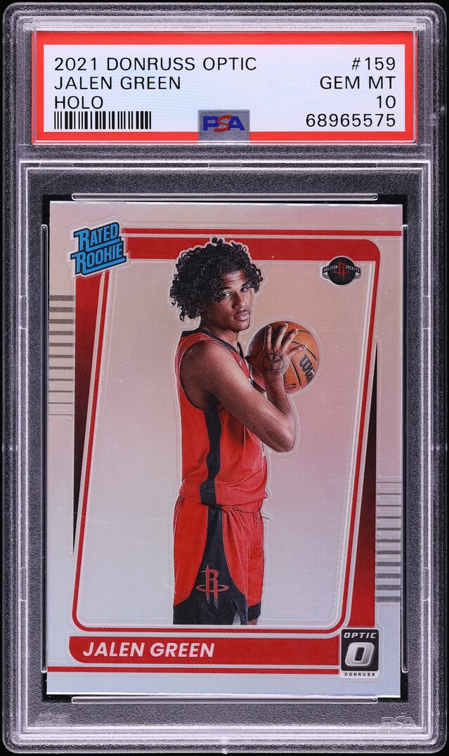 2021 Donruss Optic Holo Jalen Green ROOKIE #159 PSA 10 GEM MINT