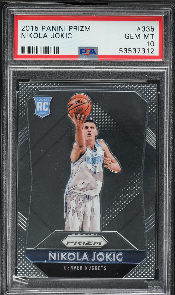 その他 NIKOLA JOKIC PANINI FLASH PRIZM RC PSA10 Nikola Jokic 2015 Prizm #335 Base Price Guide - Sports Card
