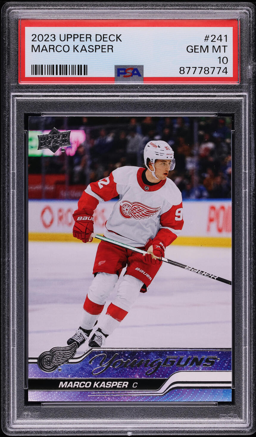 2023 Upper Deck Young Guns Marco Kasper ROOKIE #241 PSA 10 GEM MINT