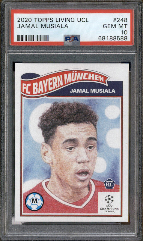 2020 Topps Living UCL #248 Jamal Musiala RC Rookie PSA 10