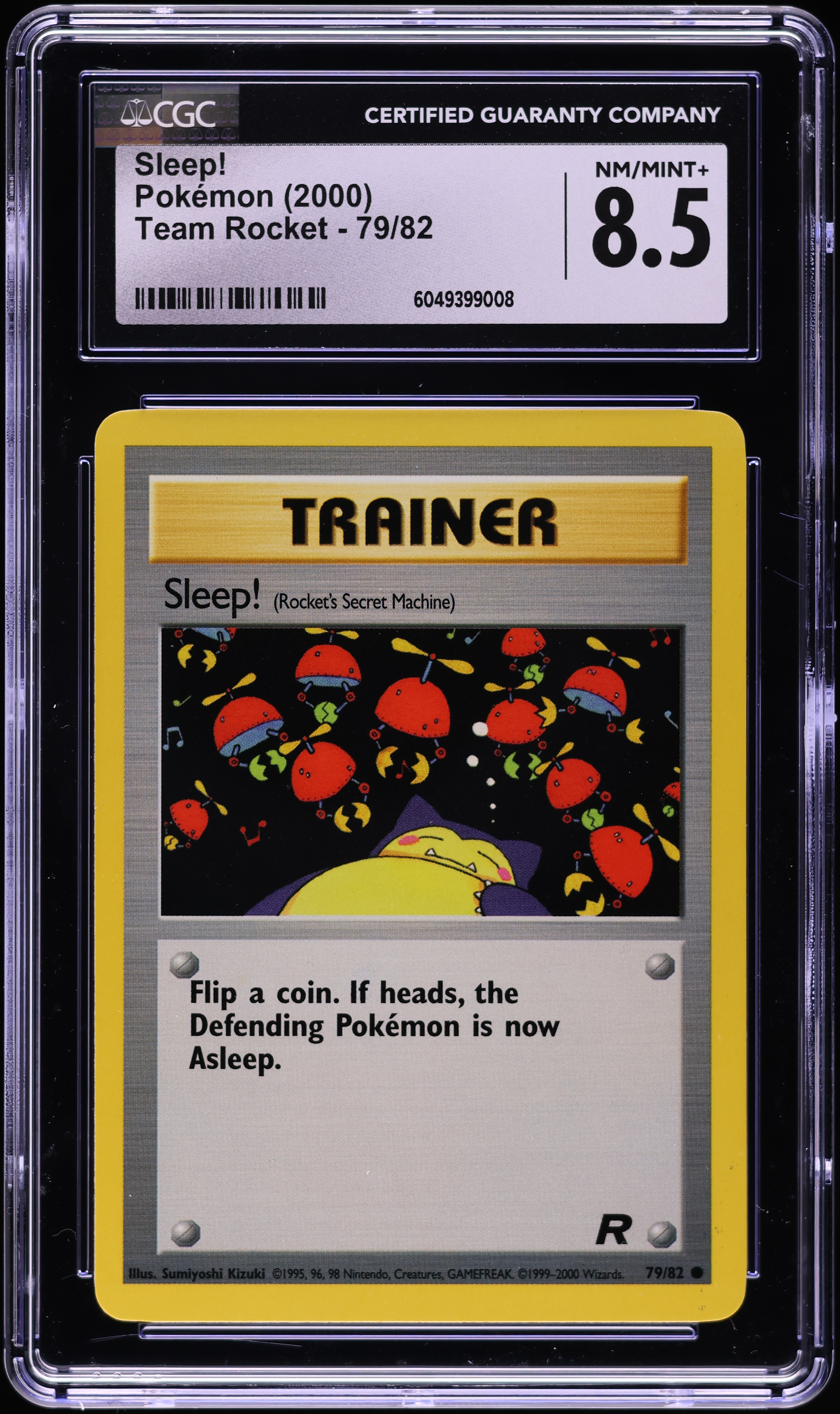 2000 Pokemon Team Rocket Sleep! #79 CGC 8.5 NM-MT+