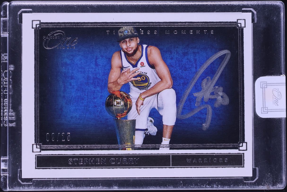 2019 Panini One And One Timeless Moments Stephen Curry AUTO /25 #TM-SCY