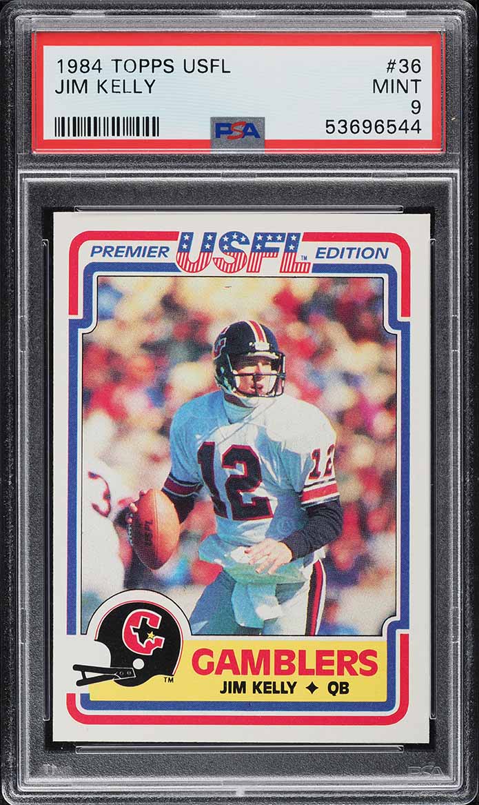 1984 Topps USFL Jim Kelly ROOKIE #36 PSA 9 MINT
