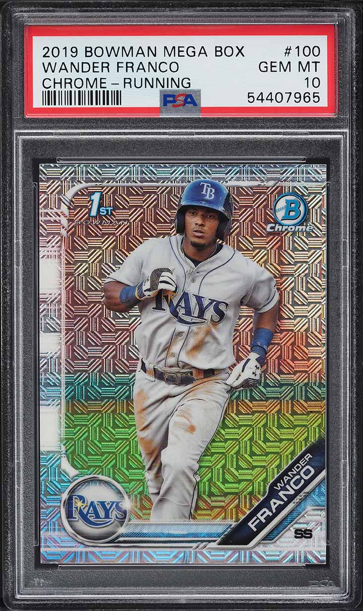 2019 Bowman Chrome Mega Box Wander Franco ROOKIE #BCP-100 PSA 10 GEM MINT