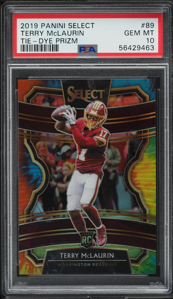 2019 Select Concourse Tie-Dye Prizm Terry McLaurin ROOKIE /25 #89 PSA 10 GEM