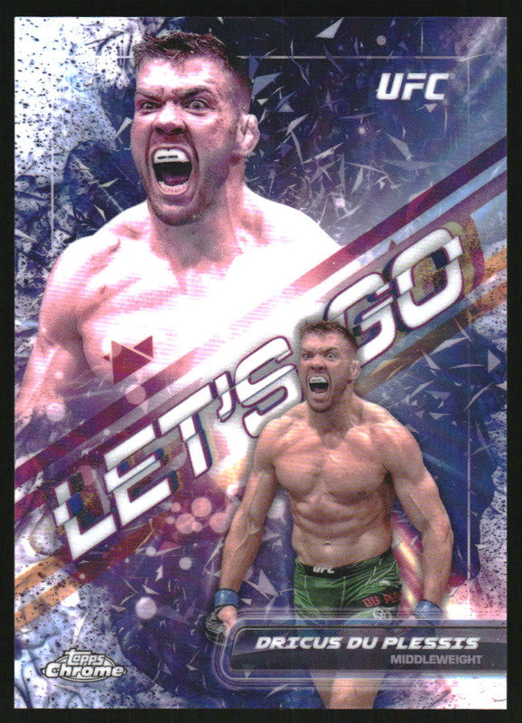 2024 Topps Chrome UFC Let's Go #LGO4 Dricus Du Plessis
