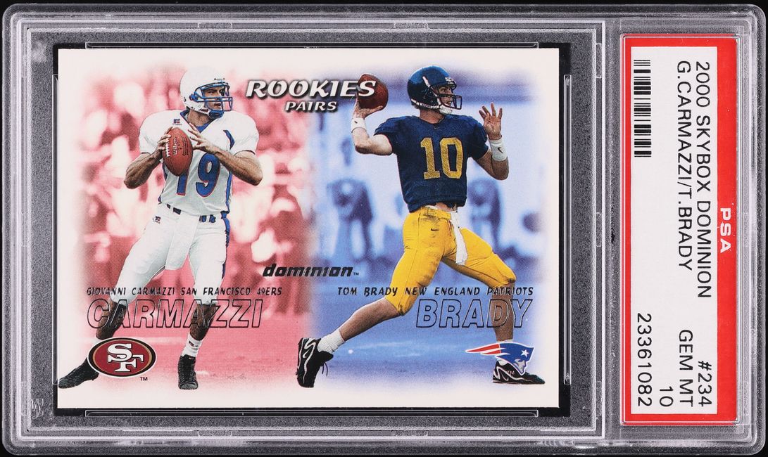Tom Brady 2000 SkyBox Dominion #234 Rookies Pairs Price