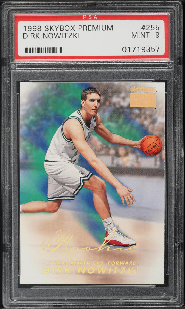 1998 Skybox Premium Dirk Nowitzki ROOKIE #255 PSA 9 MINT