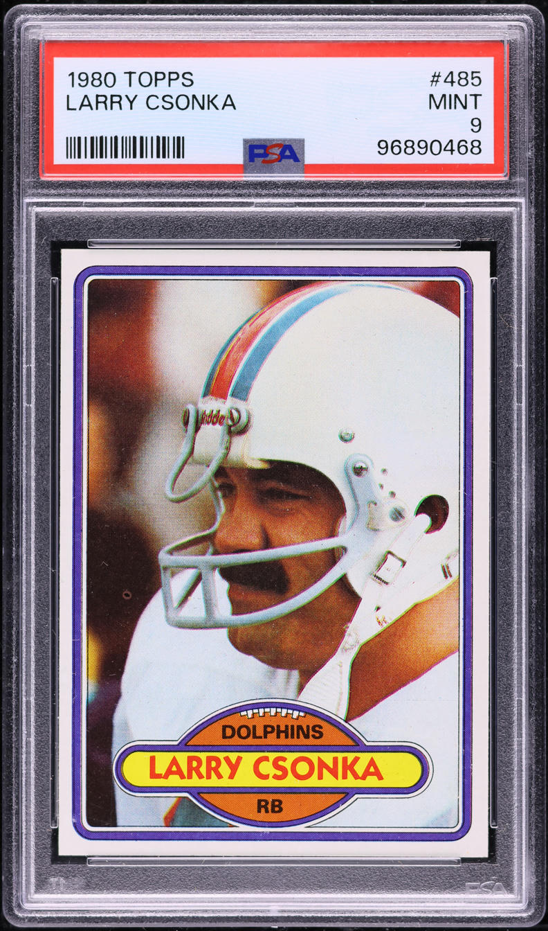 1980 Topps Football Larry Csonka #485 PSA 9 MINT
