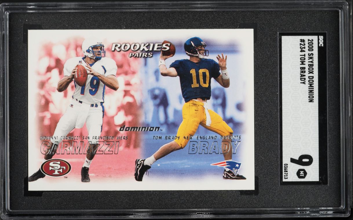 2000 Skybox Dominion Tom Brady ROOKIE #234 SGC 9 MINT