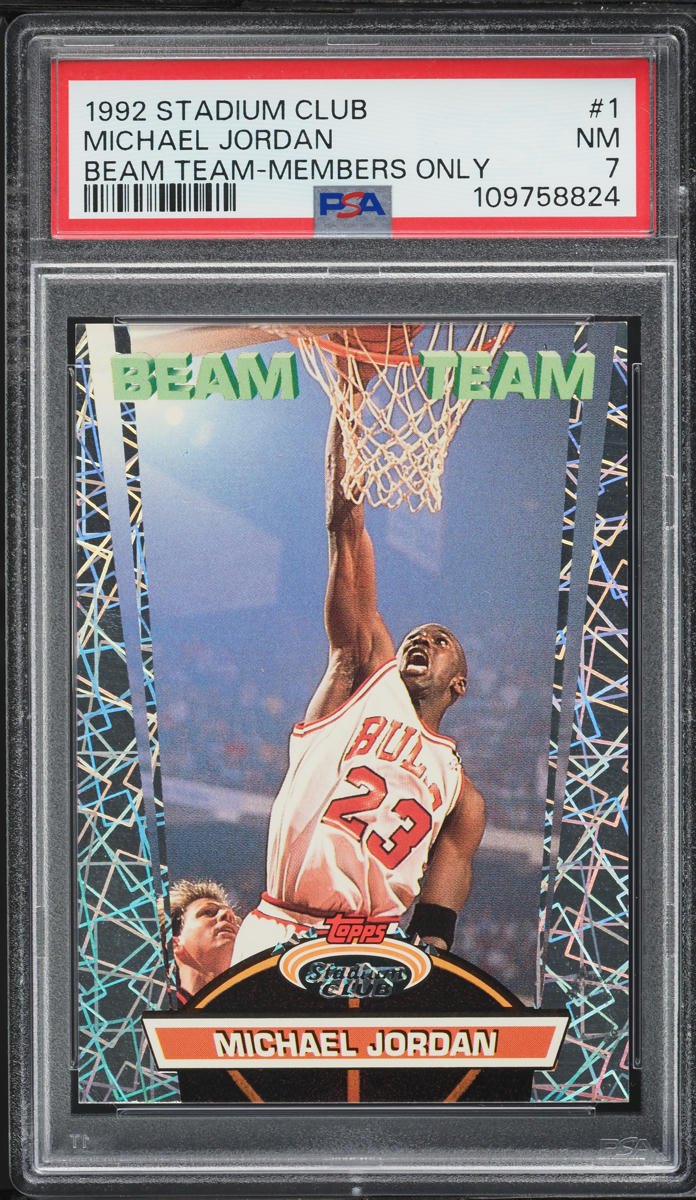 Michael Jordan 1992 Stadium Club #1 Beam Team - Members Only Price