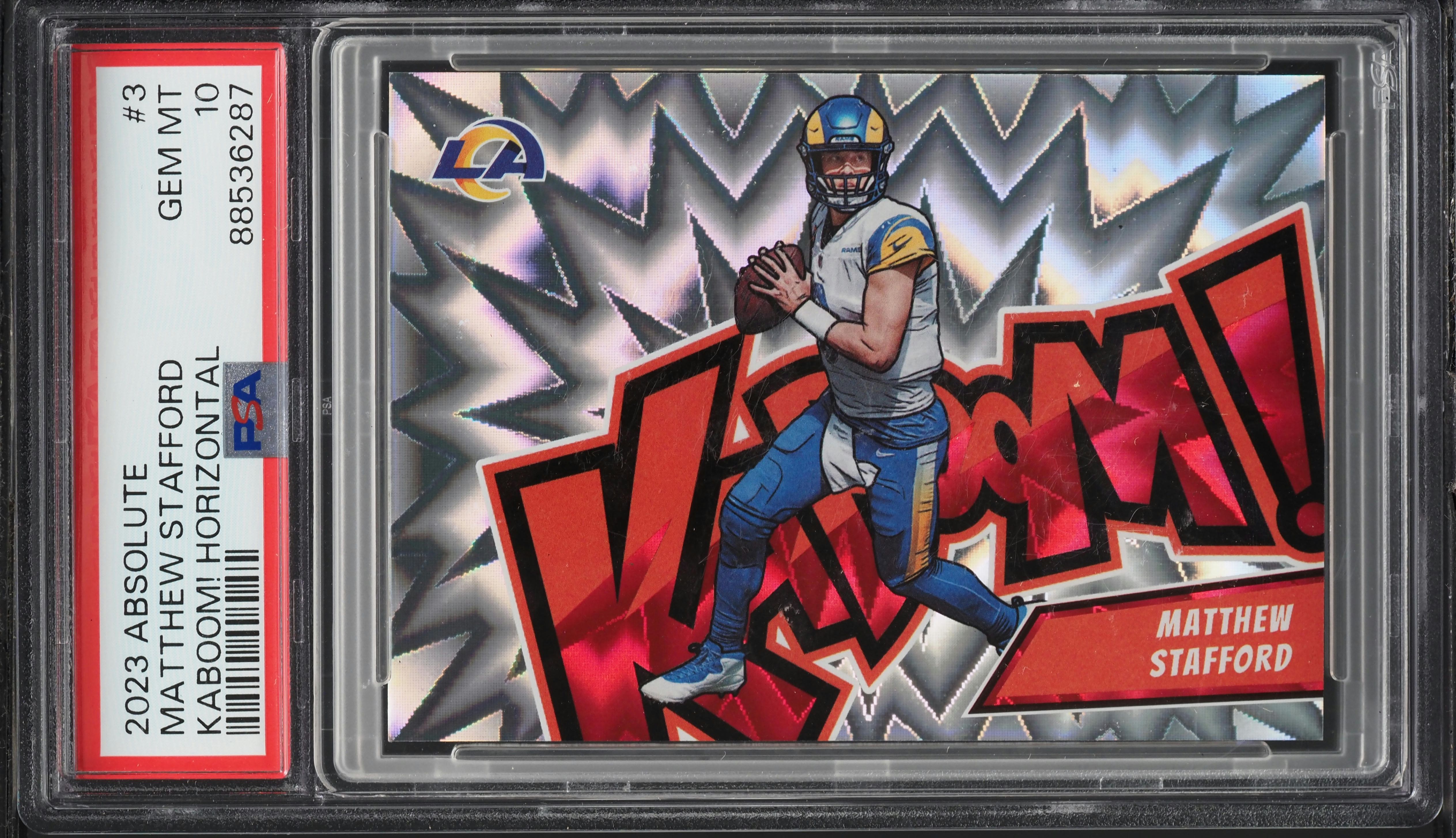 2023 Absolute Kaboom! Horizontal Matthew Stafford #3 PSA 10 GEM MINT