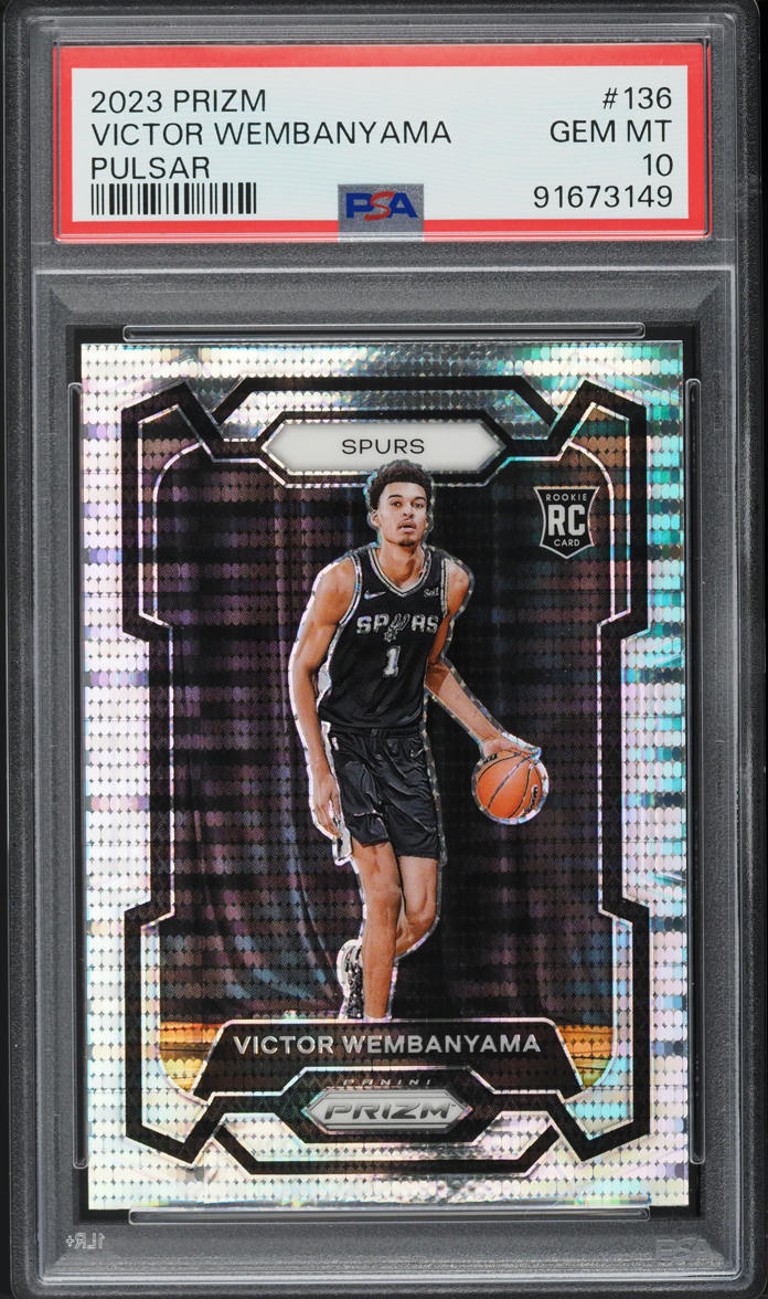 2023 Panini Prizm Pulsar Victor Wembanyama ROOKIE #136 PSA 10 GEM MINT