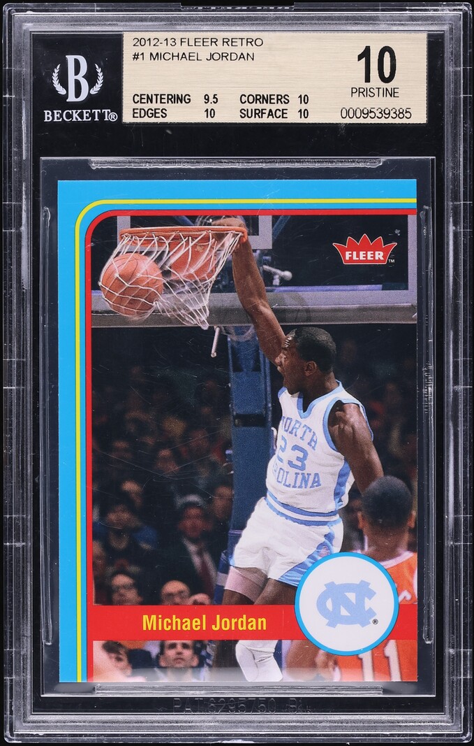 2012 Fleer Retro Michael Jordan #1 BGS 10 PRISTINE