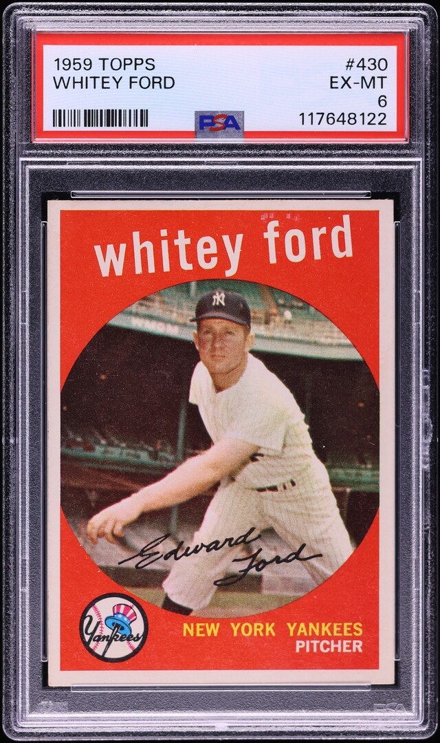 1959 Topps Whitey Ford #430 PSA 6 EXMT