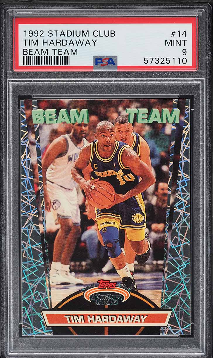 1992 Stadium Club Beam Team Tim Hardaway #14 PSA 9 MINT