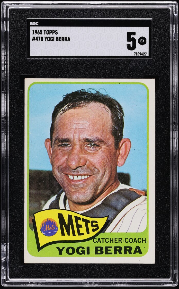 1965 Topps Yogi Berra #470 SGC 5 EX