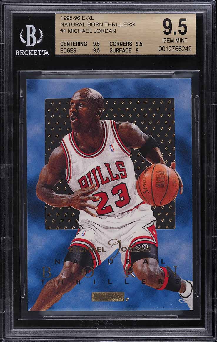 1995 Skybox E-XL Natural Born Thrillers Michael Jordan #1 BGS 9.5 GEM MINT