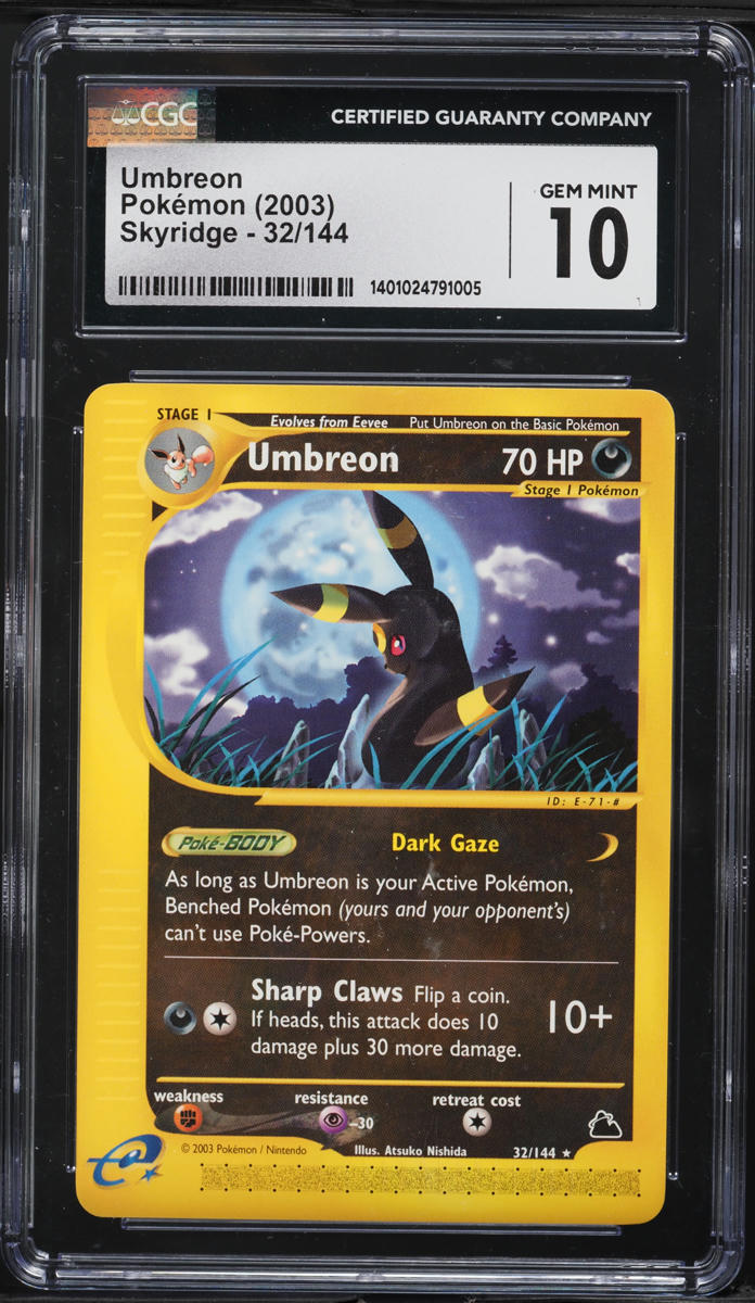 2003 Pokemon Skyridge Umbreon #32 CGC 10 GEM MINT