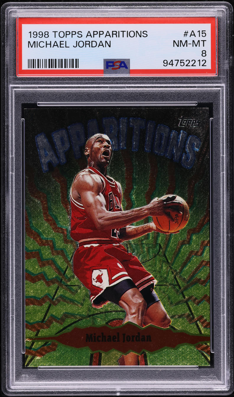 1998 Topps Apparitions Michael Jordan #A15 PSA 8 NM-MT