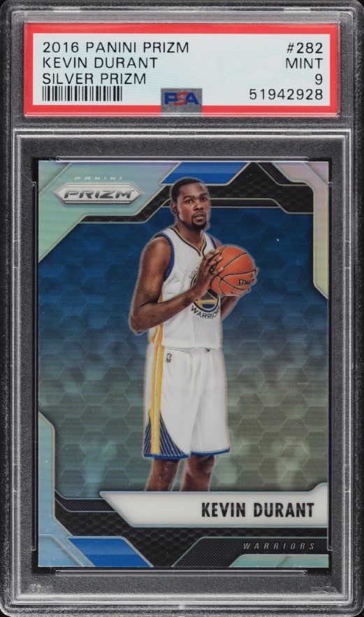 2016 Panini Prizm Silver Kevin Durant #282 PSA 9 MINT