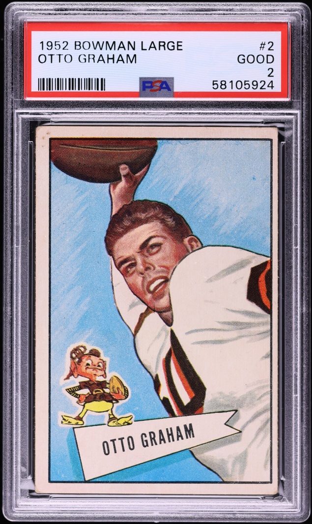 1952 Bowman Large Otto Graham #2 PSA 2 GD